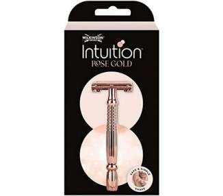 Intuition Rose Gold Safety Razor with 10 Blades