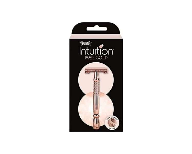 Intuition Rose Gold Safety Razor with 10 Blades