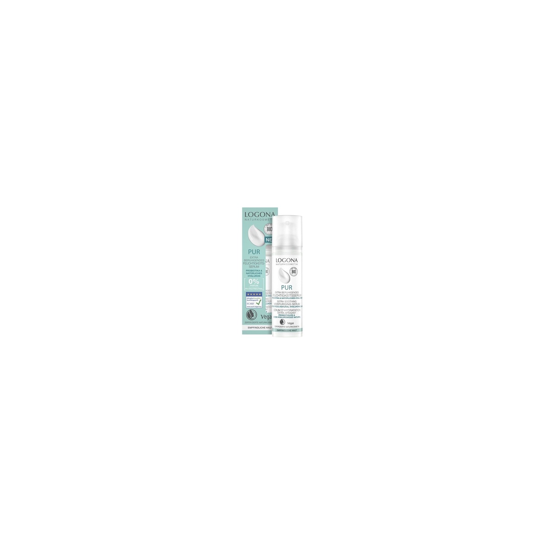 Logona Pure Natural Hyaluronic Serum with Probiotics 30ml