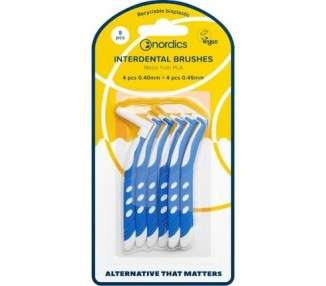 Öko Interdental Toothbrushes L-Shape PLA 4x0.4mm + 4x0.45mm