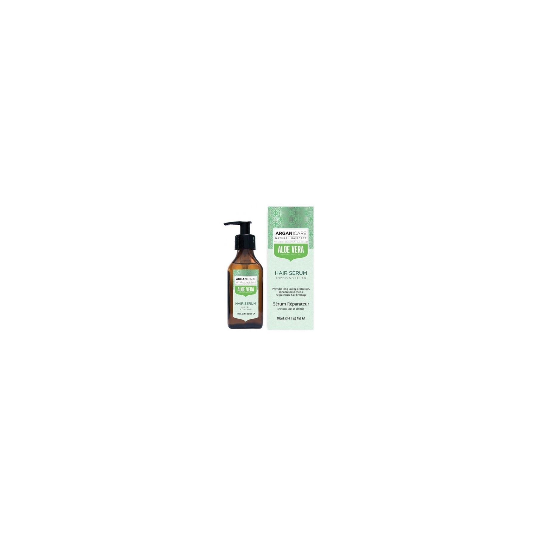 ARGANICARE Revitalizing Serum with Aloe Vera Moisturizing Care for Dry Hair 100ml