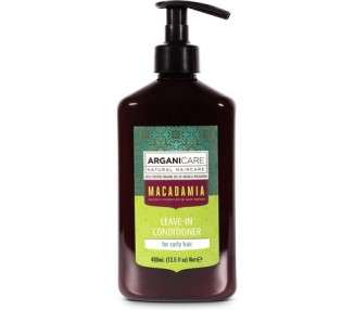 ArganiCARE Macadamia No Rinse Conditioner for Curly Hair 400ml