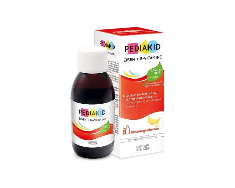 PEDIAKID Iron + B-Vitamins Rich in B-Vitamins and Bioavailable Iron to Fight Fatigue 125ml
