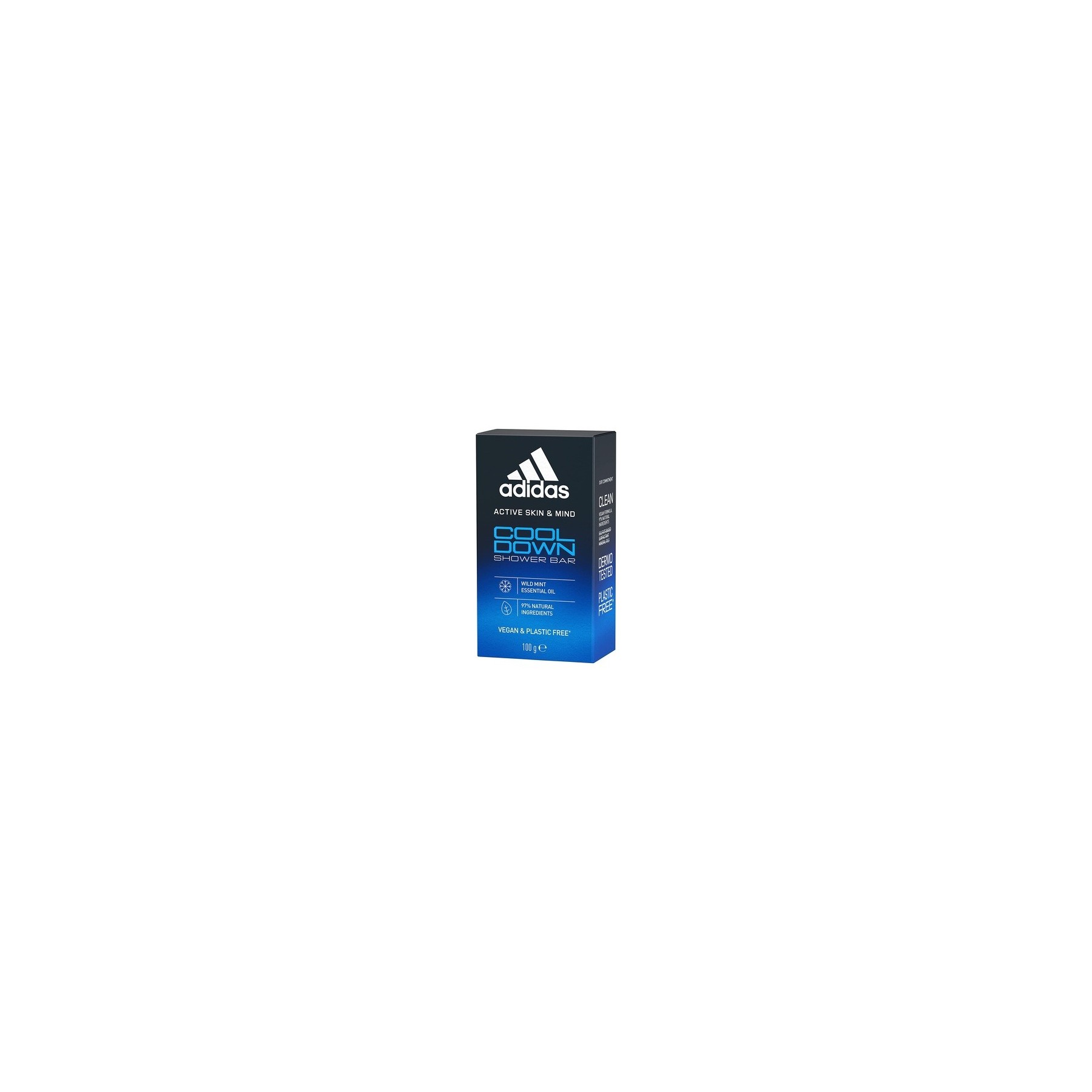 Adidas Cool Down Solid Shower for Him with Essential Peppermint Oil and Gentle Ingredients 100g