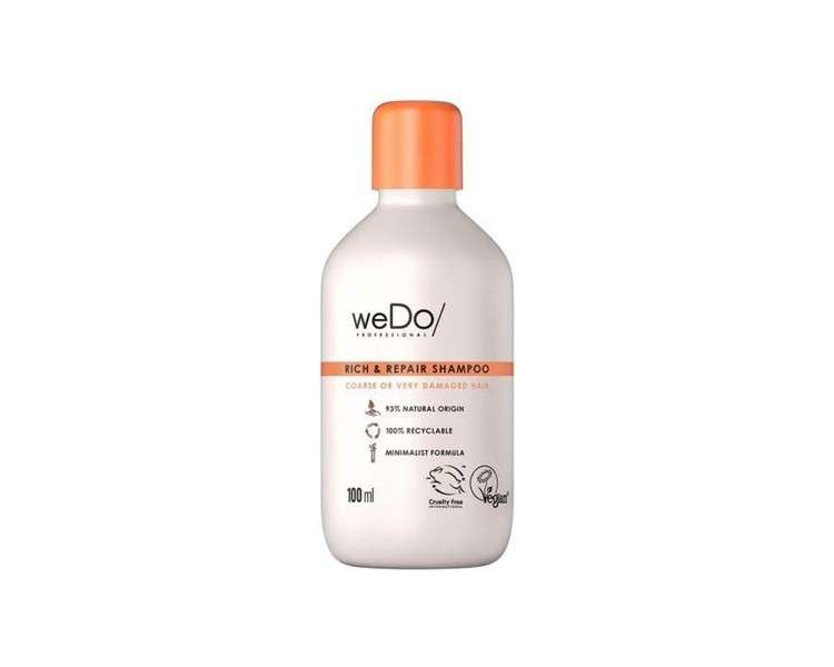 weDo/Professional Rich & Repair Shampoo Against Hair Breakage for Strong, Unruly or Very Damaged Hair 100ml