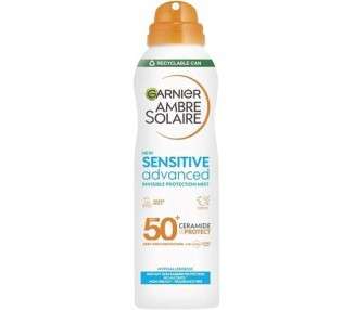 Garnier Ambre Solaire SPF 50+ Sensitive Advanced Dry Mist Sun Cream Spray 150ml