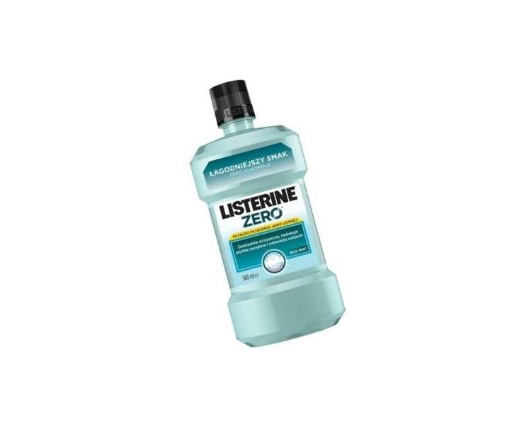 Listerine Zero Mouthwash Alcohol-Free 500ml
