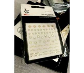 PEGGY SAGE Decorative Rhinestone Nail Art Sticker Set