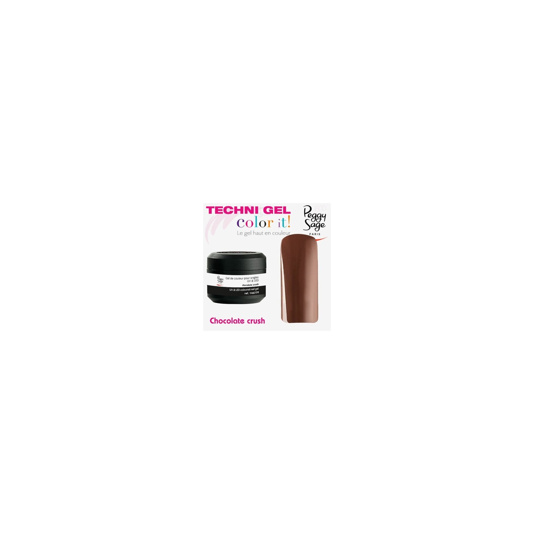 PEGGY SAGE Techni UV & LED Color It Gel Color 5g 146779 Chocolate Crush