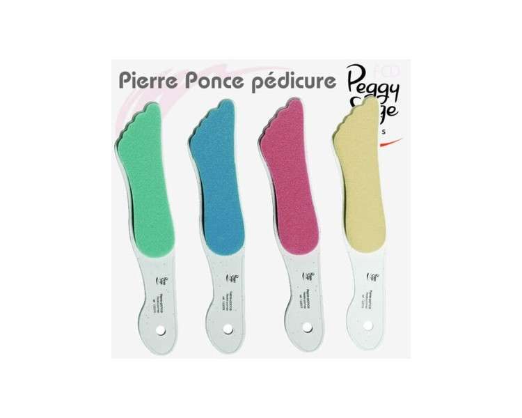 Peggy Sage Pedicure File and Pumice Stone with Long Handle Green Ref. 122079