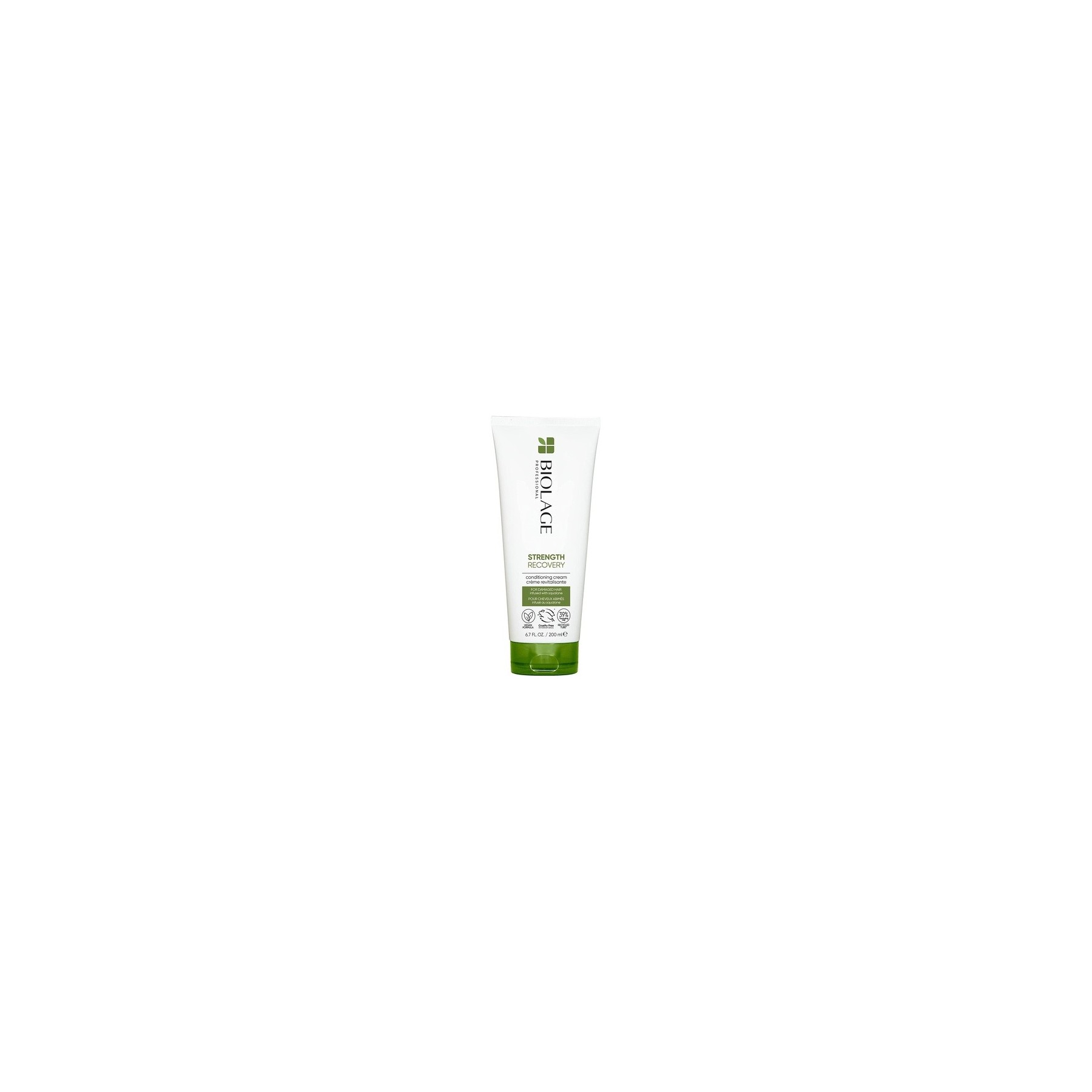 Biolage Professional Strength Recovery Nourishing Conditioning Cream with Vegan Squalane for Damaged Hair 200ml