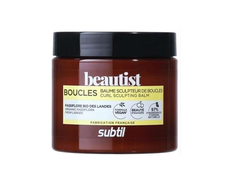 Subtil Beautist Boucles Curl Sculpting Balm 250ml - Regenerates Damaged Curls for Improved Flexibility and Elasticity