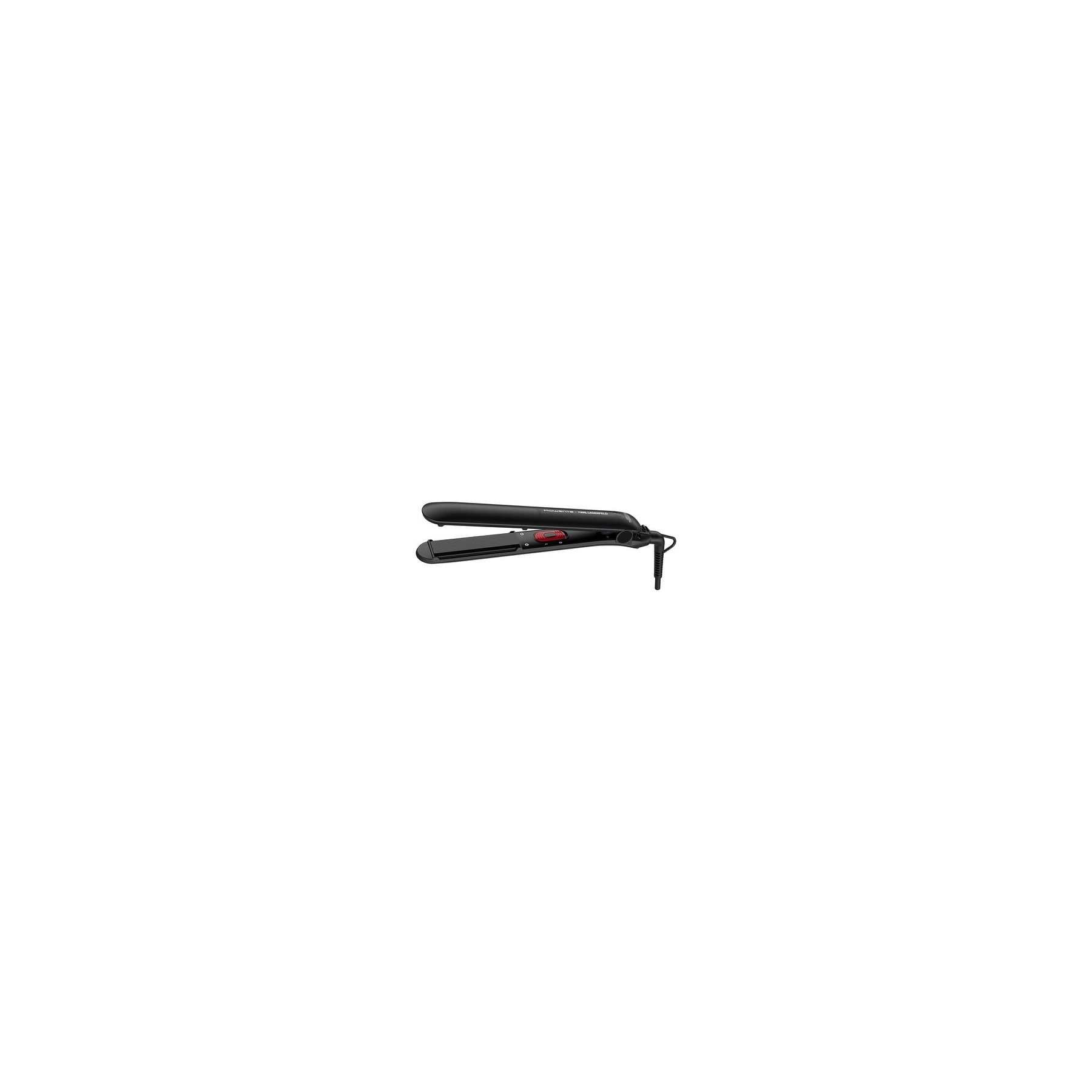 Rowenta x Karl Lagerfeld SF161L Easyliss Hair Straightener with Ceramic Tourmaline Coating and Straight & Curl Function - Black/Red