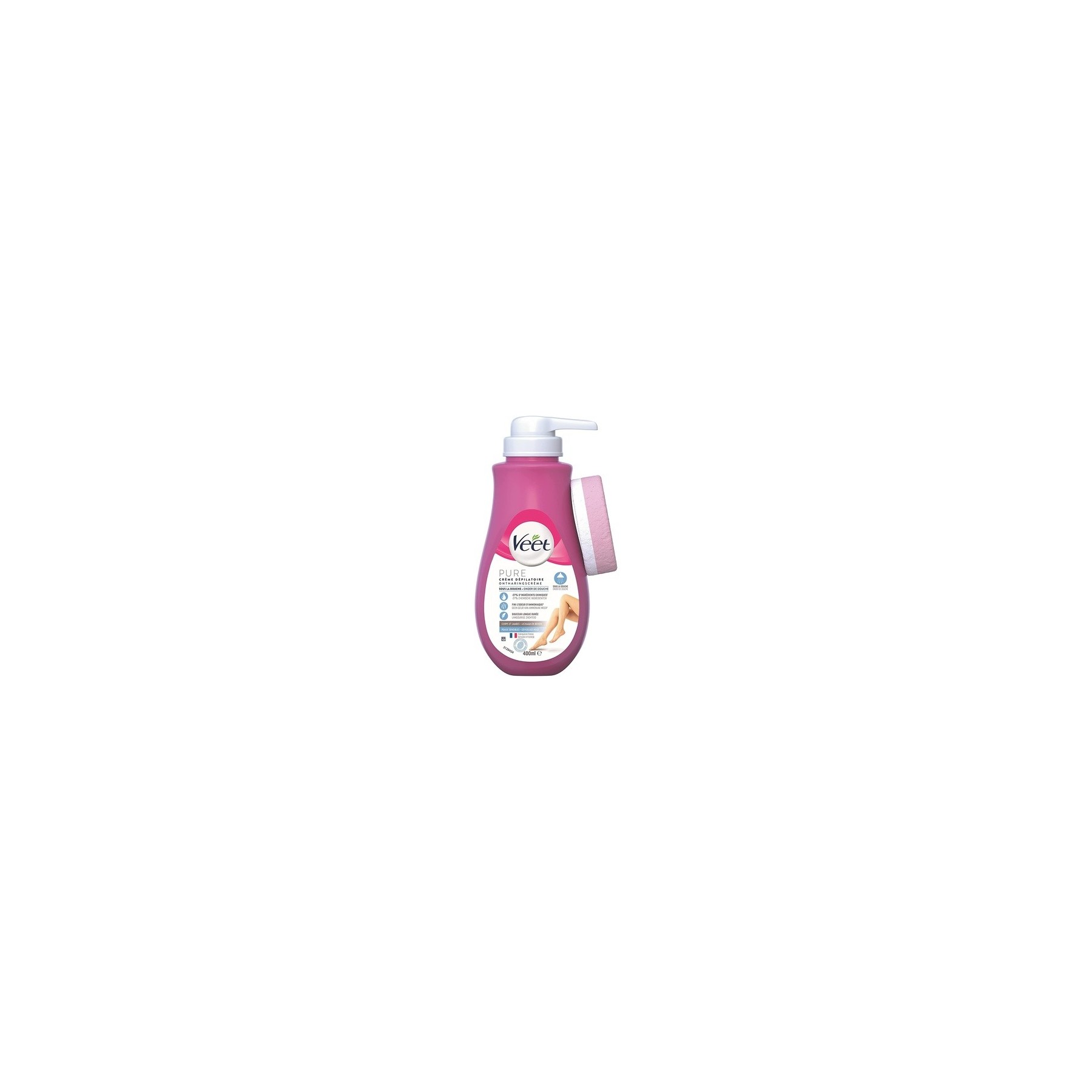 Veet Hair Removal Cream in Shower for Body and Legs Sensitive Skin 400ml