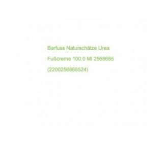 Barfuss Naturschätze Urea Foot Cream 100ml