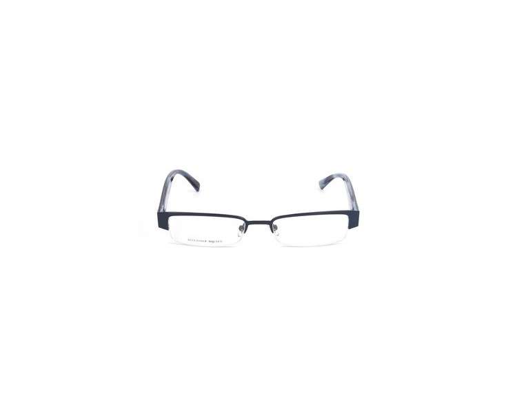 Alexander McQueen AMQ-4159-R1I Blue Eyeglass Frame without Prescription - 51mm