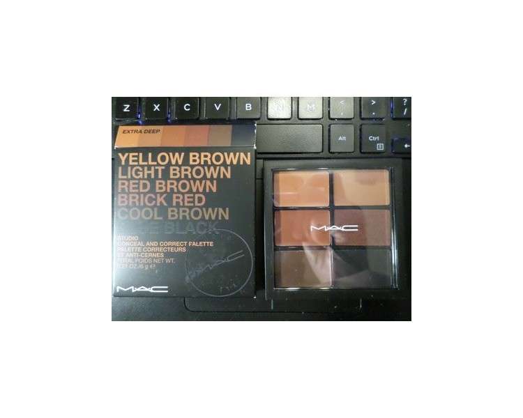 Pt1 Mac Studio Conceal and Correct Palette Extra Deep 0.21oz