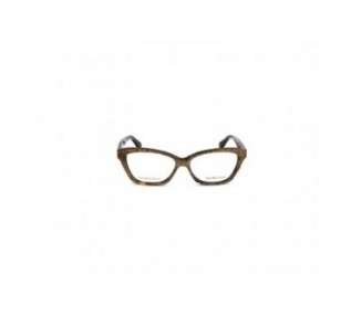 Alexander McQueen AMQ-4268-OFN Gold Havana Eyeglass Frame Without Prescription