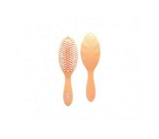 Wet Brush Go Green Treatment and Shine Brush with Coconut Oil for Unisex Coral