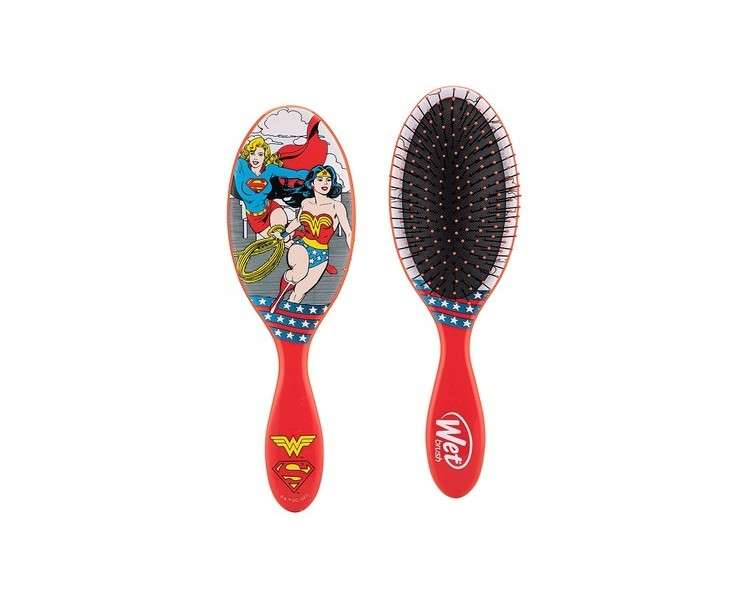 WetBrush Original Detangler Hairbrush with Ultra Soft Intelliflex Bristles Justice League Supergirl and Wonderwoman DC Comics Range