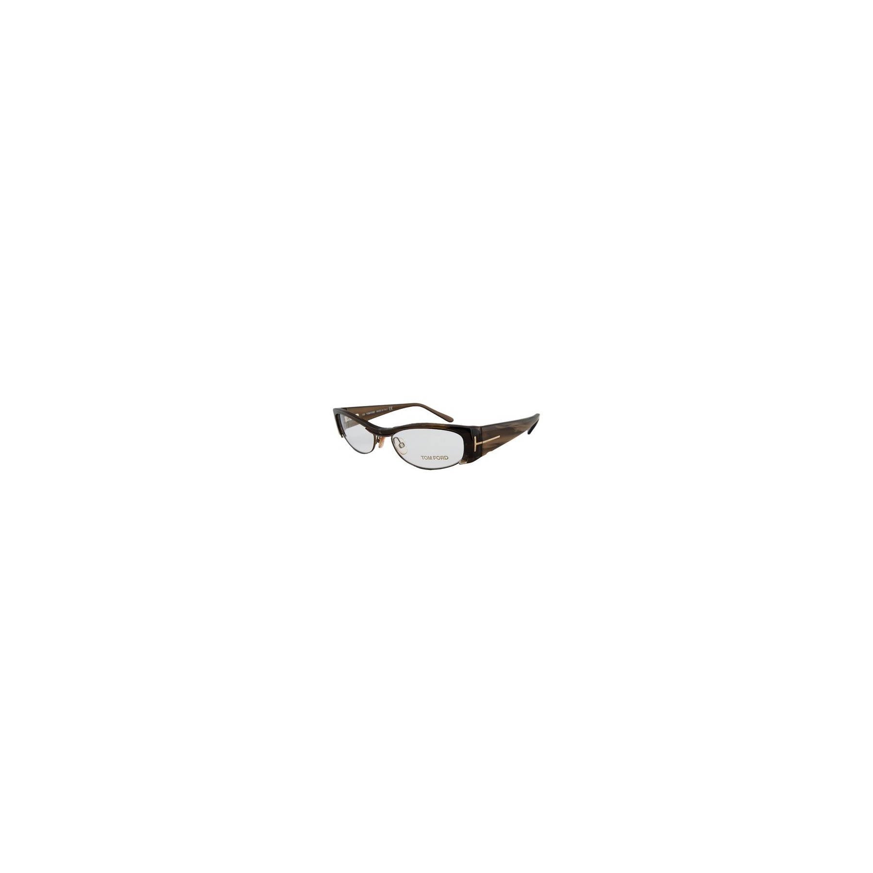 Tom Ford Glasses TF-5076 U61 Acetate Plastic - Metal Havana Bronze
