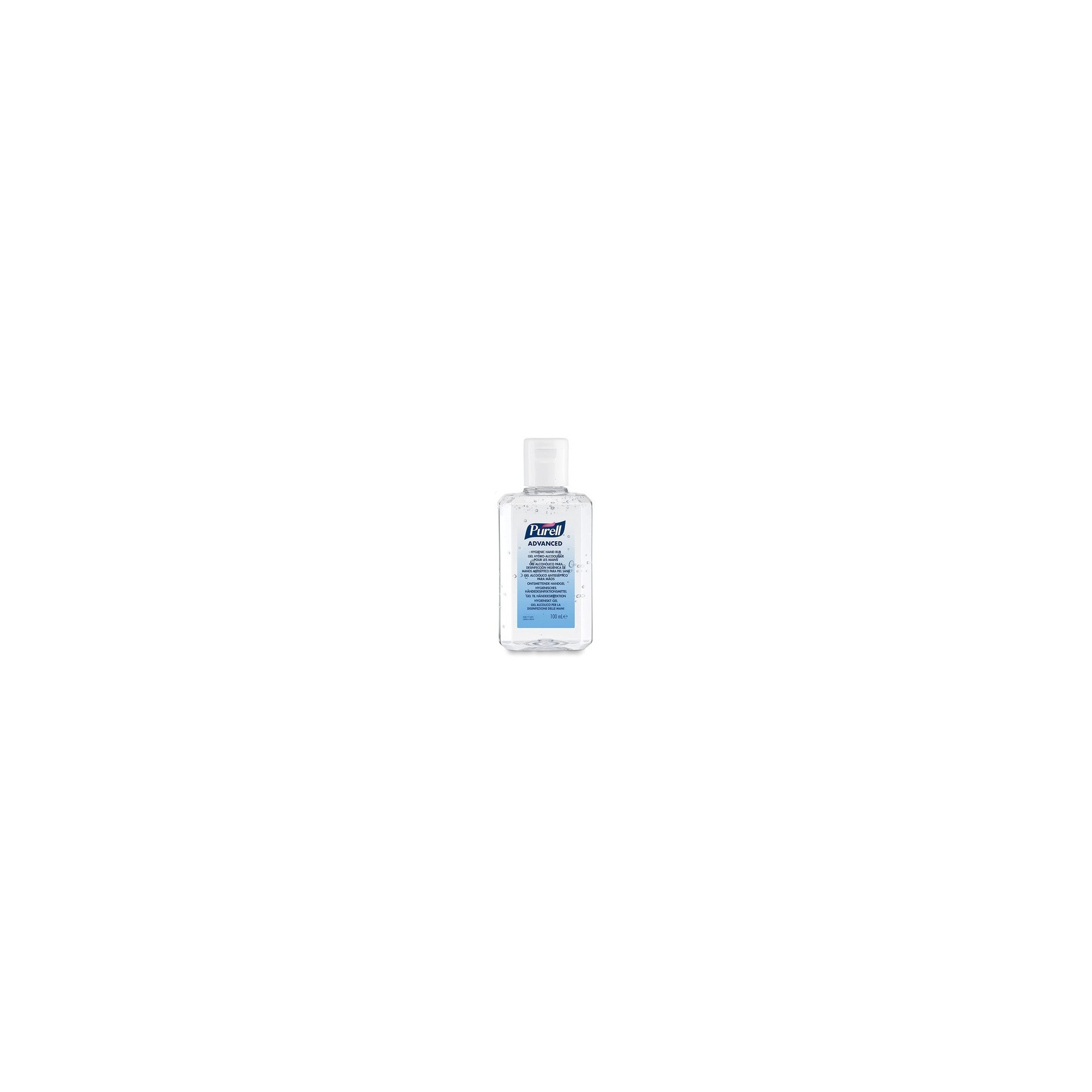 PURELL Advanced Hand Sanitiser Gel 100mL Flip Top Bottle 70% Alcohol with Moisturizers
