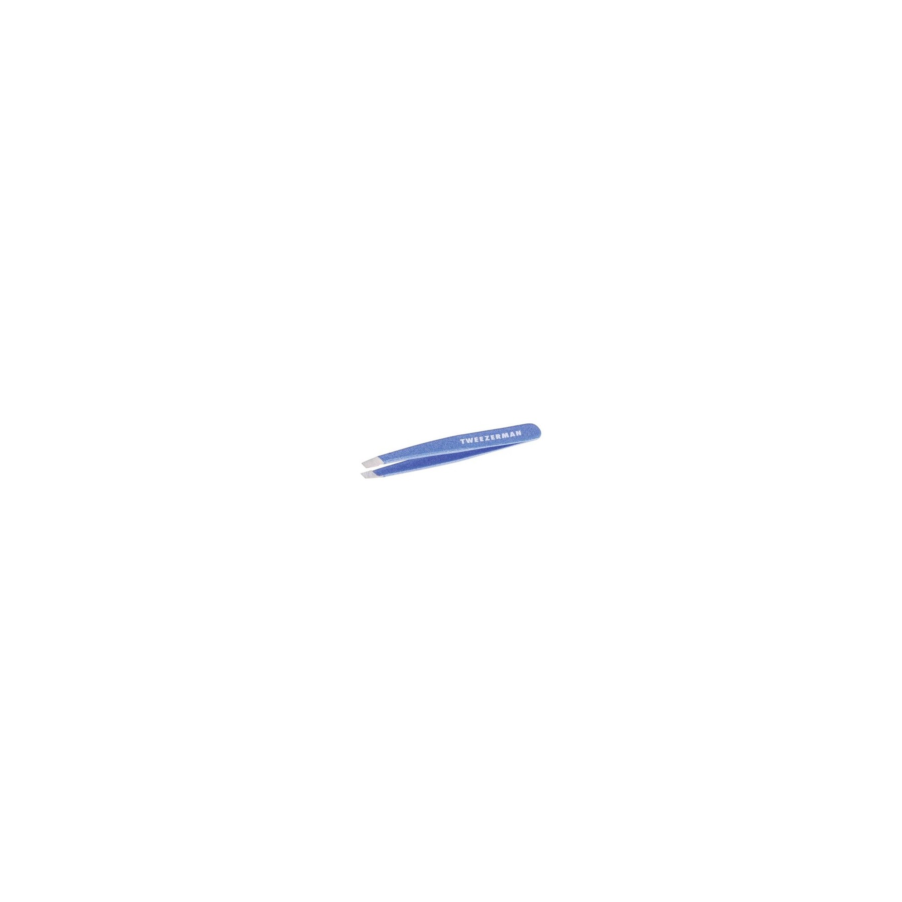Tweezerman Mini Slant Tweezer for Eyebrows and Facial Hair Granite Sky