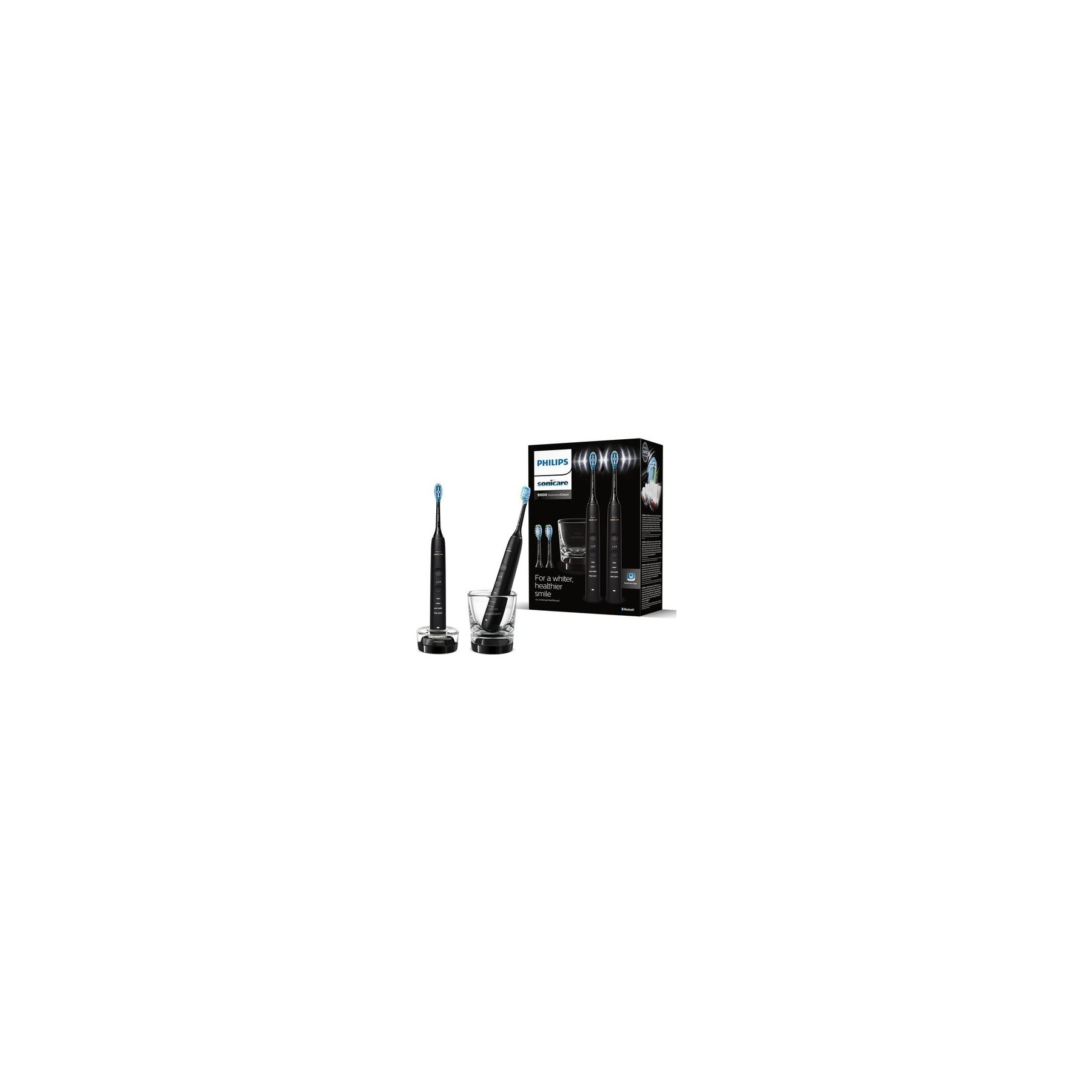 Philips Sonicare DiamondClean Series 9000 Sonic Electric Toothbrushes Cleaner Teeth and Gums with Mobile App in Black