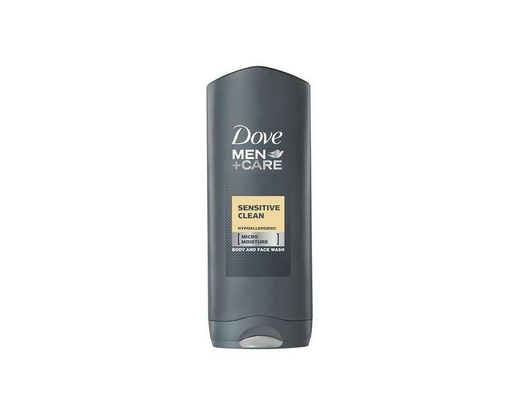 Dove for Men Sensitive Clean Body and Face Wash 250ml