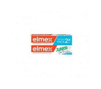 Elmex Junior Toothpaste with Aminofluoride for Children 6-12 Years 2x75ml