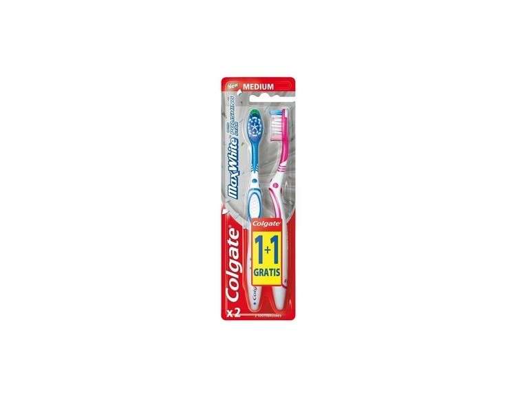 Colgate Max White Medium Toothbrush - Assorted Colors