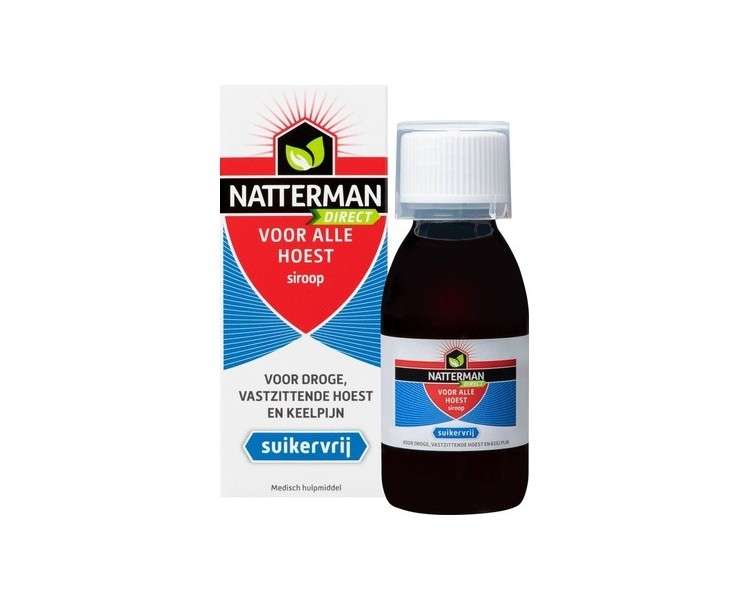 Natterman Direct For All Coughs - Sugar Free - Anti-Cough Remedy - 120ml