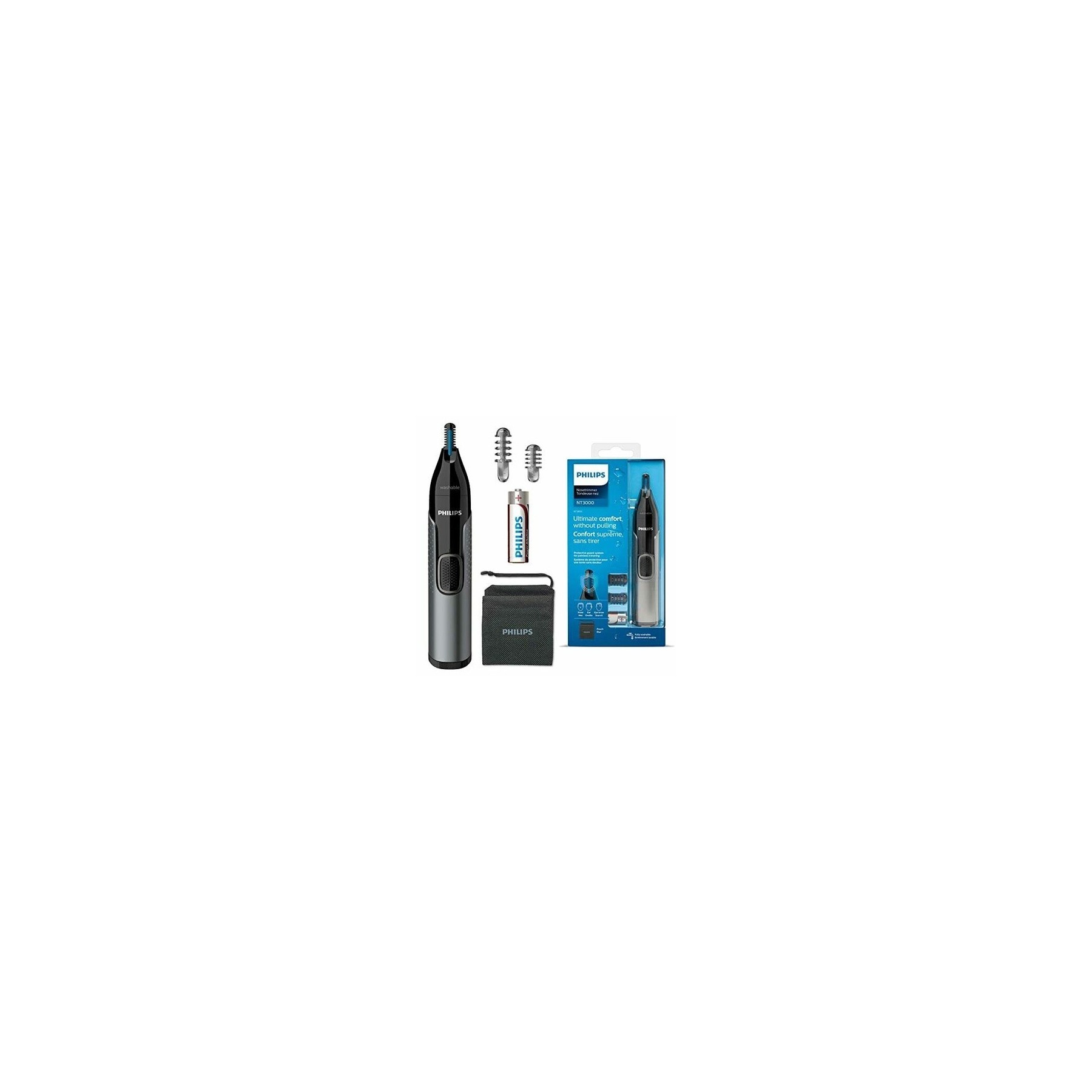 Philips Nose Ear & Eyebrow Trimmer Series 3000 Waterproof & Cordless