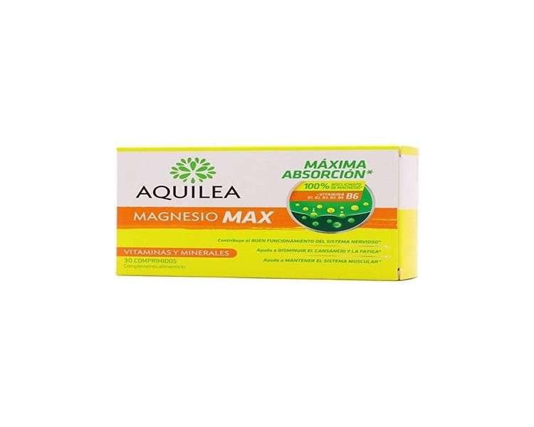 Aquilea Magnesio Max 30 Tablets