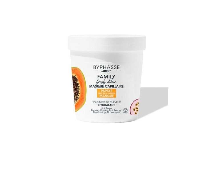 Haar Byphasse Unisex Family Fresh Delice Mask All Hair Types 250 Ml