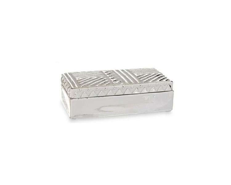 Ceramic Silver Jewelry Box 10.2 x 6.3 x 20.5 cm