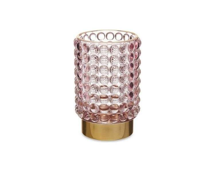 Dots Rose Gold Glass Booster 8.5 x 12.5 x 8.5 cm