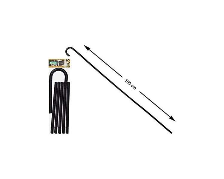 Atosa 62931 Detachable Black Walking Stick 150cm