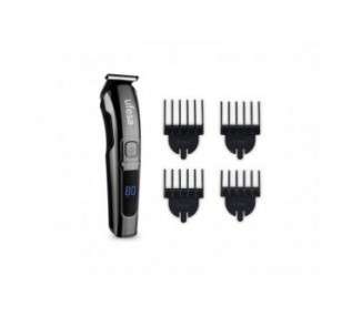 Ufesa MB6000 Beard and Hair Trimmer Cordless with 4 Combs 3-12mm 80 Minute Battery Life Black