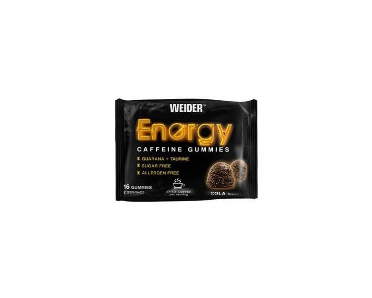 Weider Energy Caffeine Gummies WGU.118100 with 60mg Caffeine