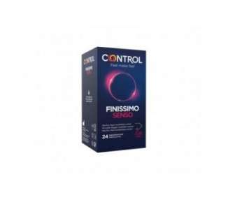 Control Finissimo Senso Condoms 24 Fine Condoms with Higher Sensitivity and Lubricant for Safe Sex