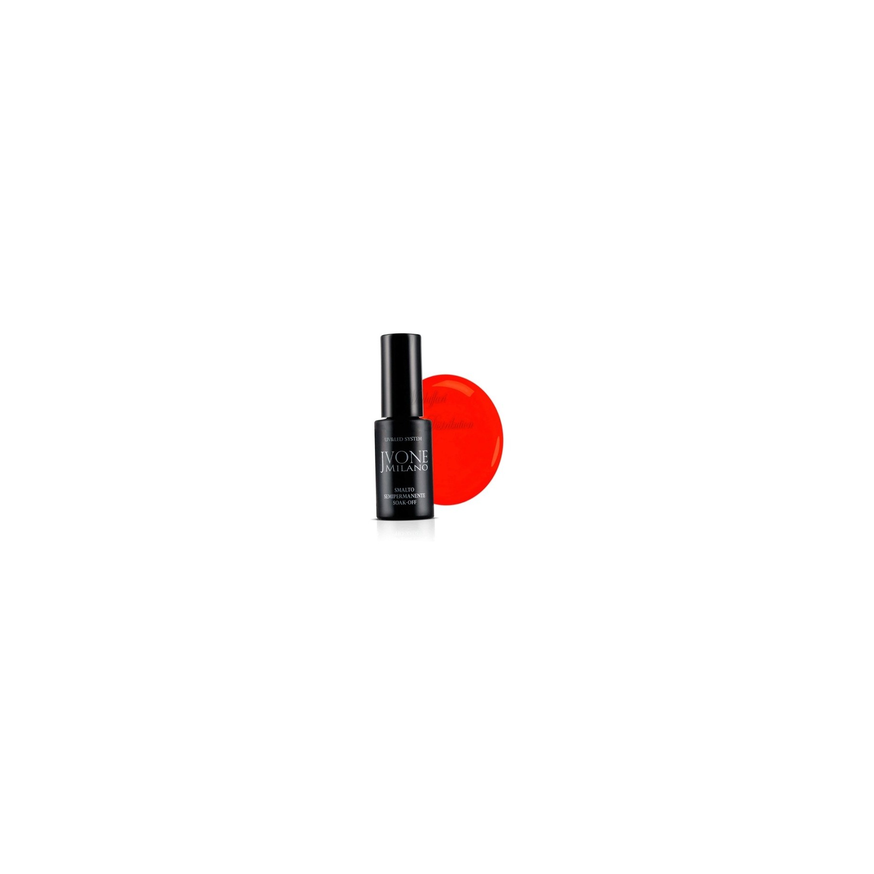 Jvone Milano Soak Off Semi-Permanent Nail Polish Rosso Fuoco 3035