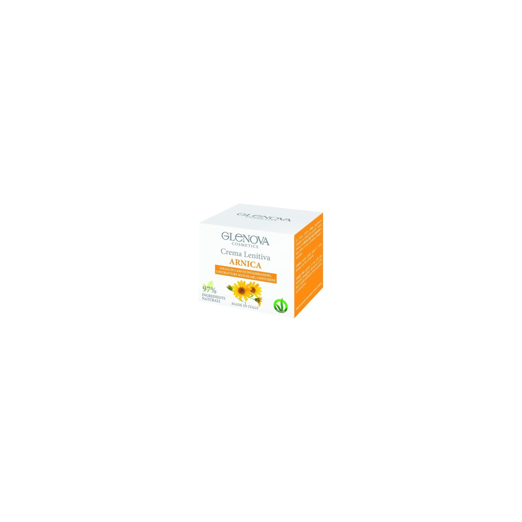 GLENOVA Cosmetics Calming Arnica Cream Ideal for Inflammation, Muscle Tension, and Bruising