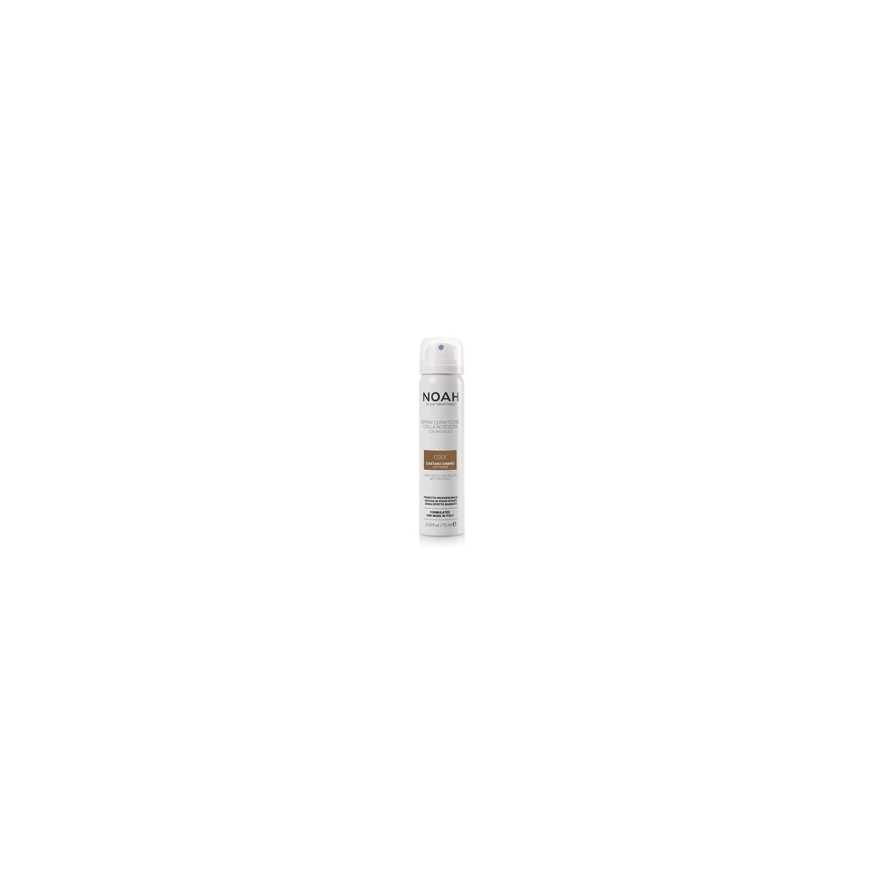 NOAH Hair Root Concealer with Vitamin B5 Light Brown 75ml - Made in Italy - Cruelty Free, No SLS or Parabens - Nickel Tested