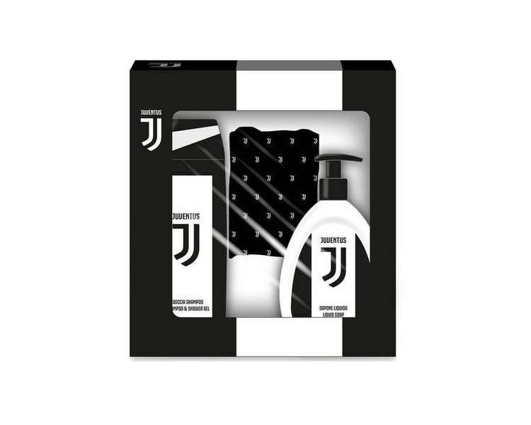 JUVENTUS Gift Set for Men and Women - Shower Gel, Shampoo, Liquid Soap, and Neck Warmer