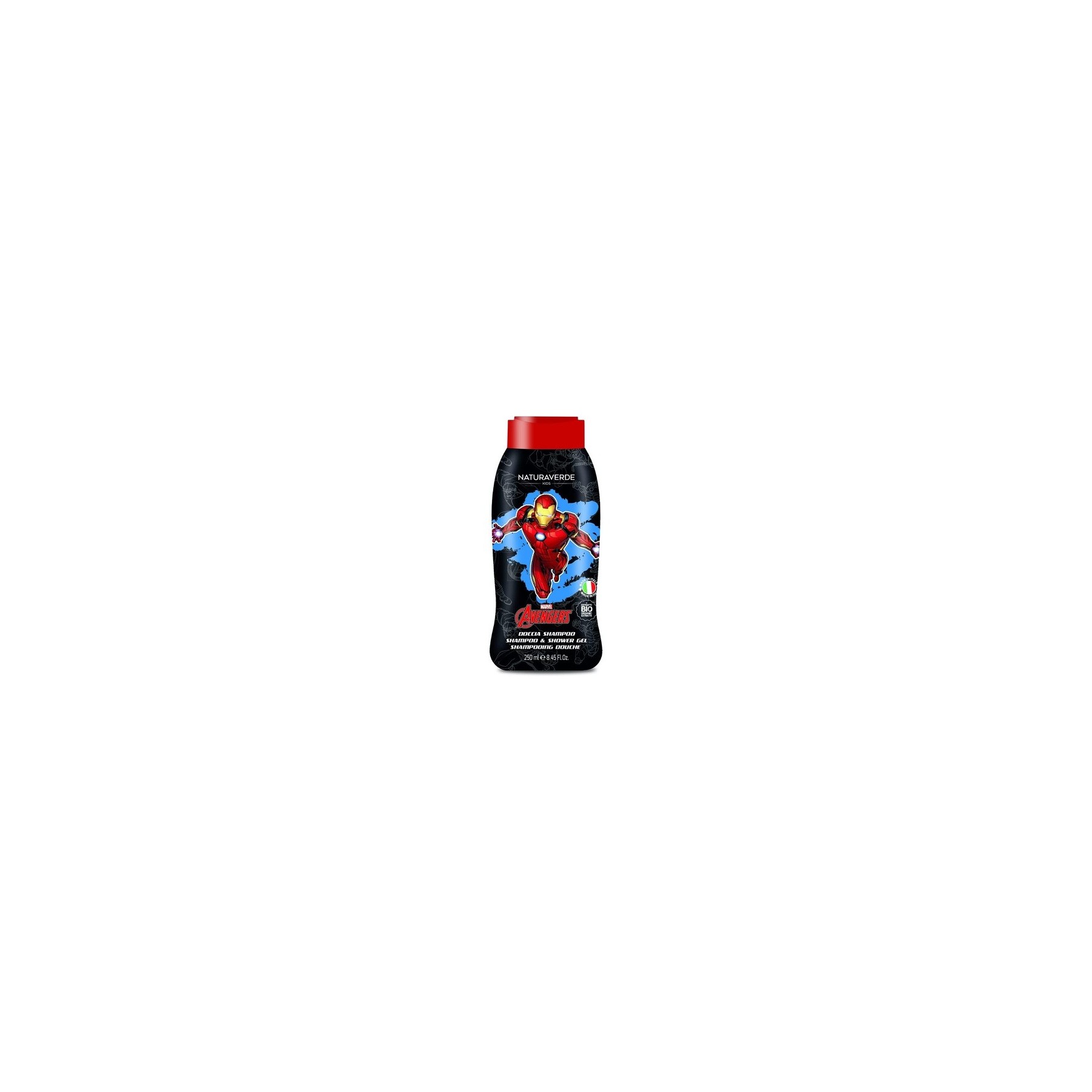 Naturaverde Kids Marvel Avengers Iron Man Children's Shampoo and Body Wash with Calendula and Chamomile Extracts 250ml