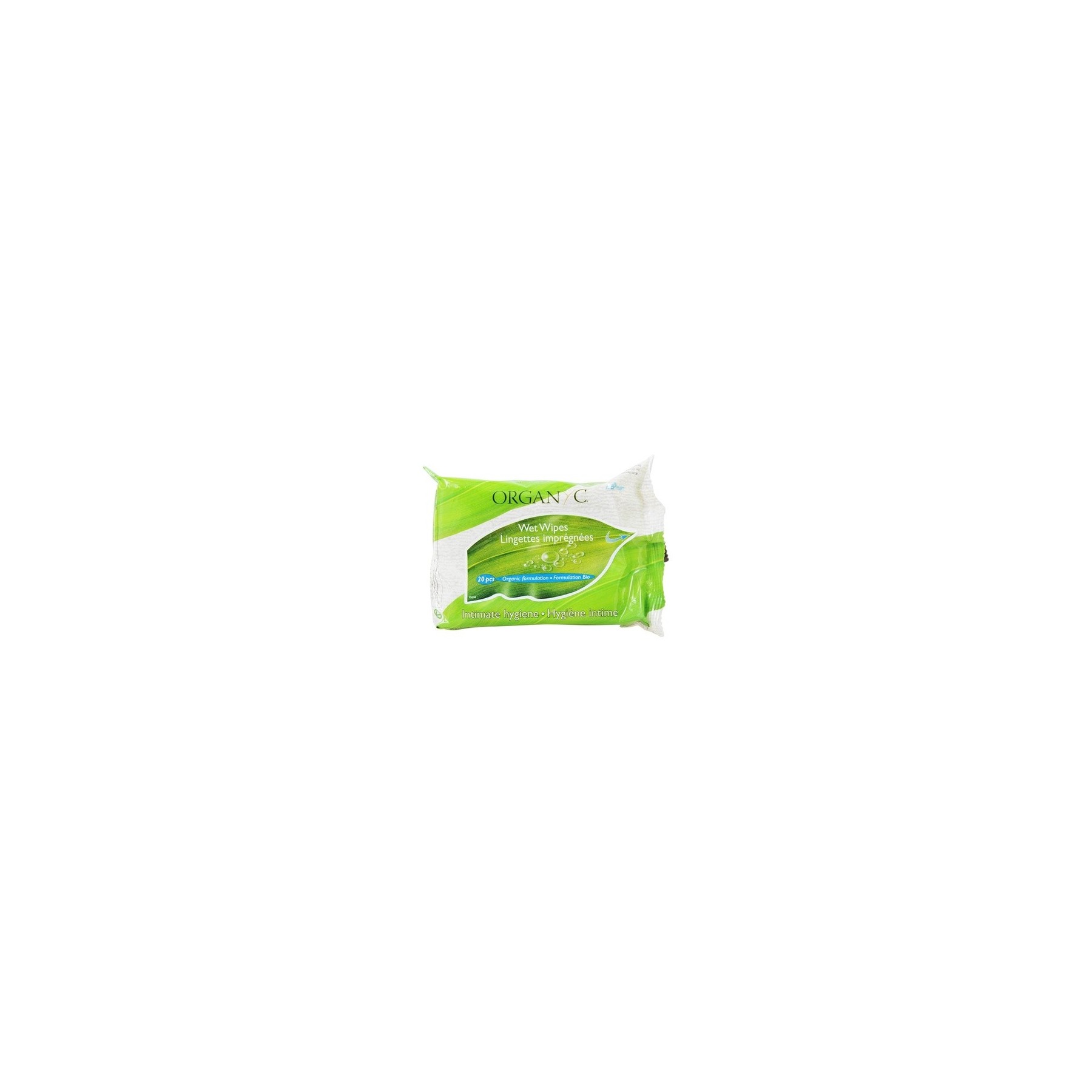 Organyc Organic Cotton Intimate Hygiene Wet Wipes 20 Pieces