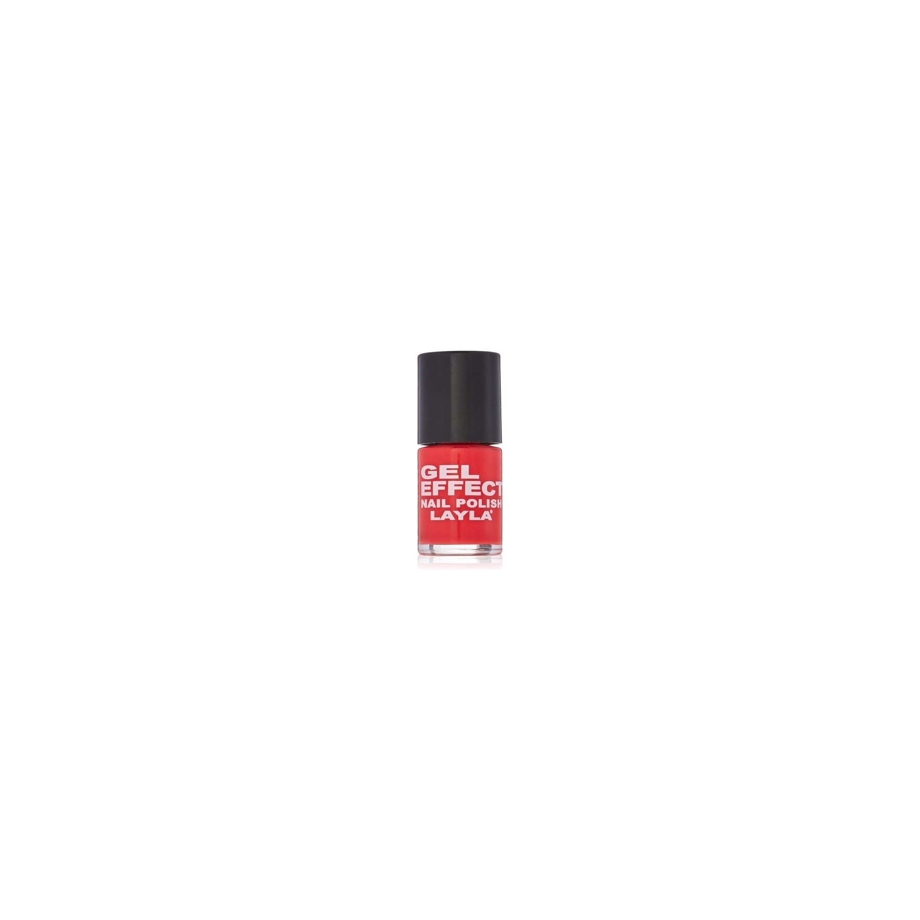 Layla Cosmetics Milano Gel Effect Nail Polish Coral Red 10ml