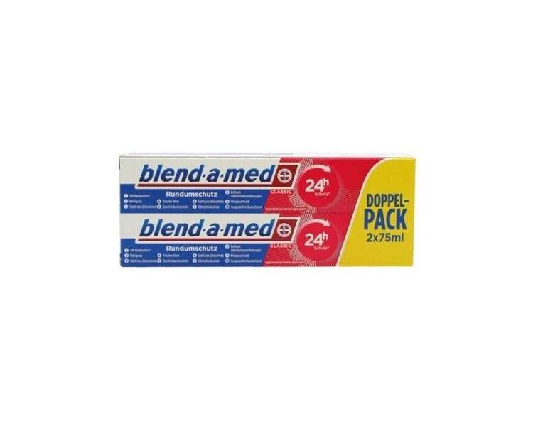 Blend-a-med Classic Toothpaste 75ml - Pack of 12 (2x Doppelpack)