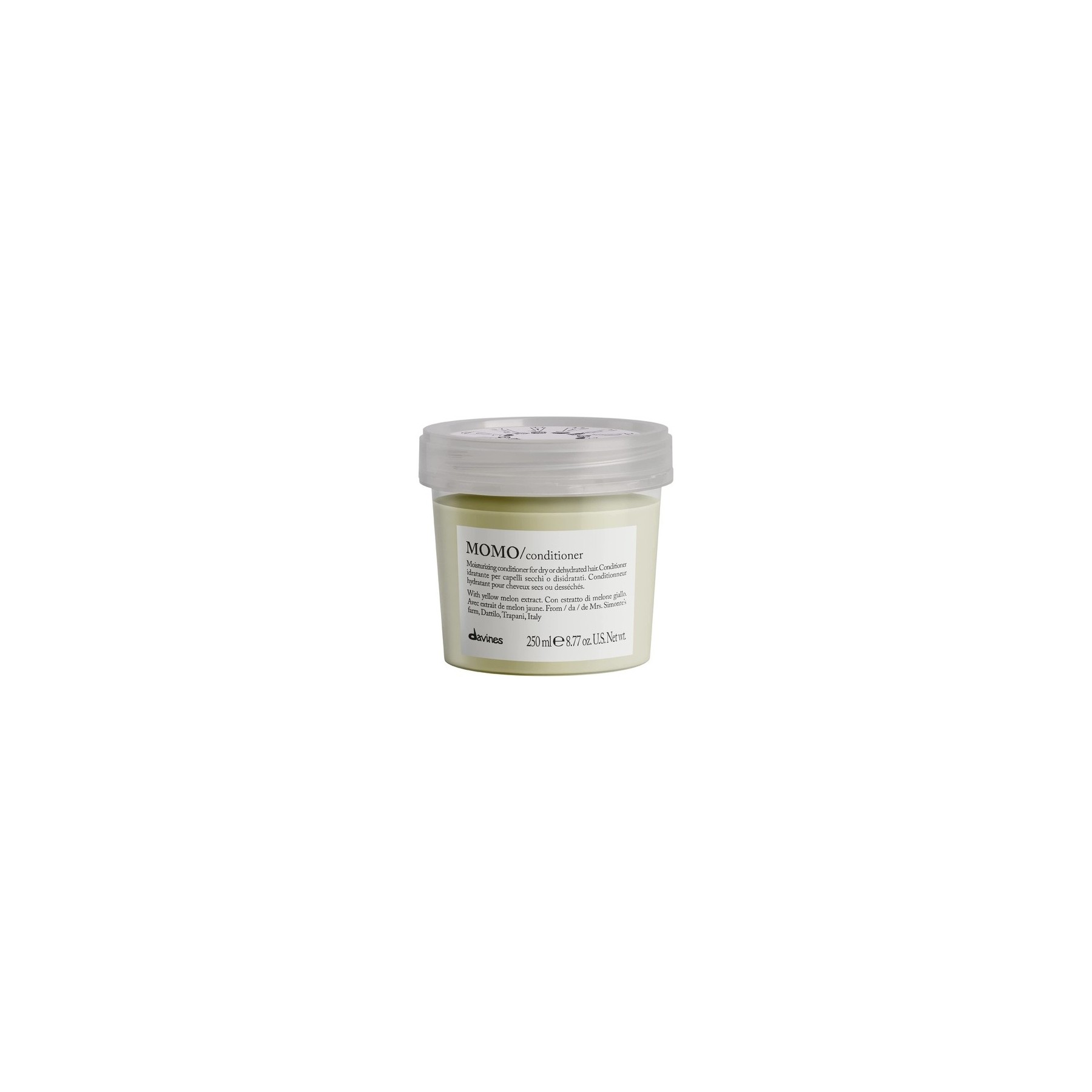 Davines Momo Conditioner Moisturizing Revitalizing Cream for Dry and Dehydrated Hair 250ml